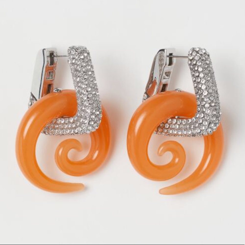 H&M Science Story Rhinestone Earrings